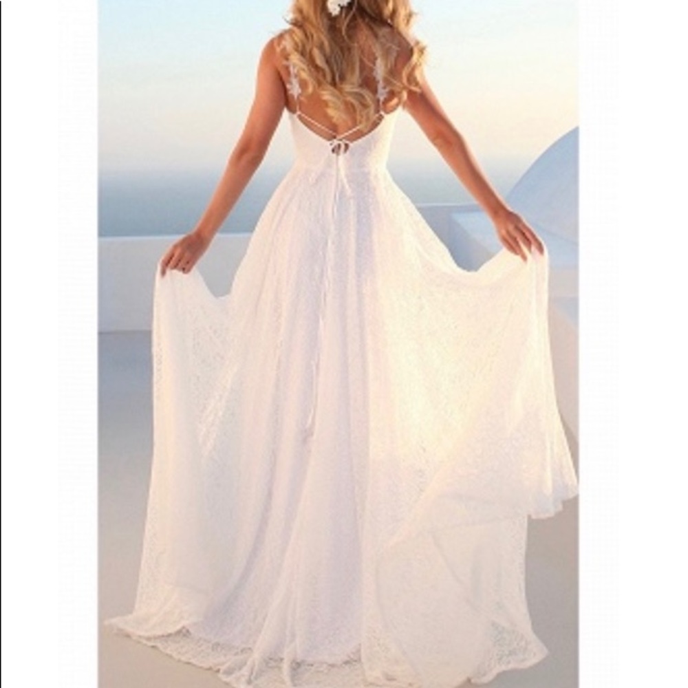 white lace dress - Picture 2 of 7